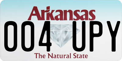 AR license plate 004UPY