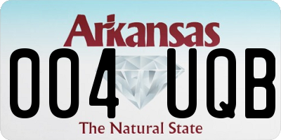 AR license plate 004UQB