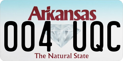AR license plate 004UQC