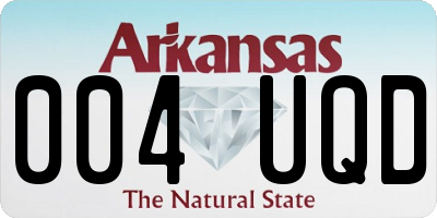 AR license plate 004UQD