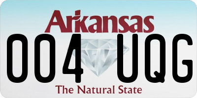 AR license plate 004UQG