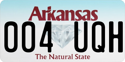 AR license plate 004UQH
