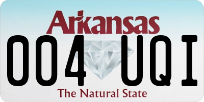 AR license plate 004UQI