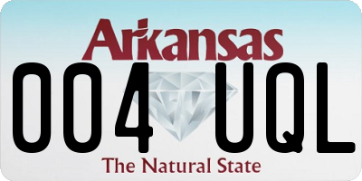 AR license plate 004UQL