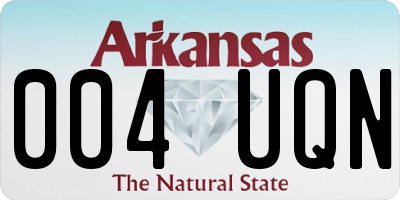 AR license plate 004UQN