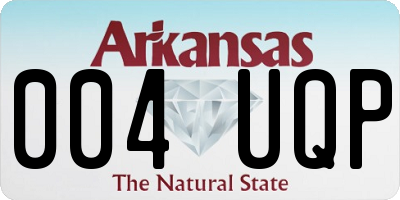 AR license plate 004UQP