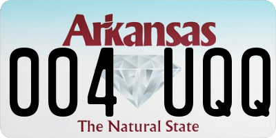 AR license plate 004UQQ