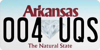 AR license plate 004UQS