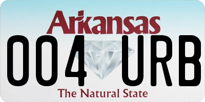 AR license plate 004URB