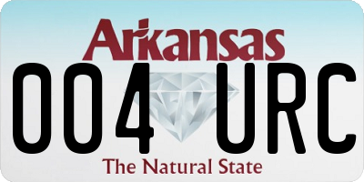 AR license plate 004URC