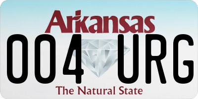 AR license plate 004URG