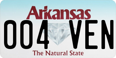 AR license plate 004VEN