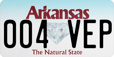 AR license plate 004VEP