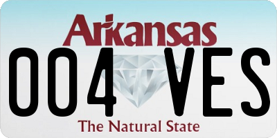 AR license plate 004VES