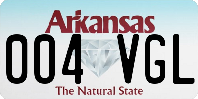 AR license plate 004VGL