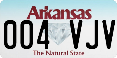 AR license plate 004VJV