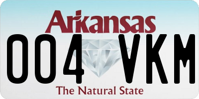 AR license plate 004VKM