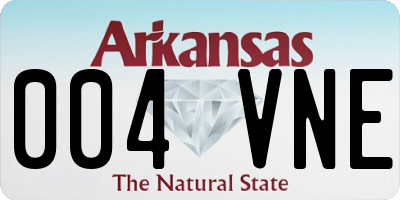 AR license plate 004VNE