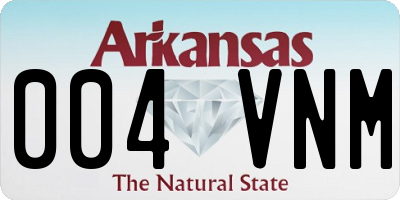 AR license plate 004VNM