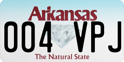 AR license plate 004VPJ