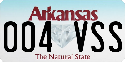 AR license plate 004VSS