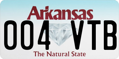 AR license plate 004VTB