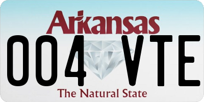 AR license plate 004VTE