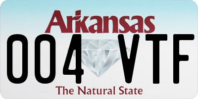 AR license plate 004VTF