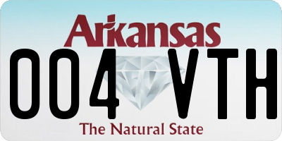 AR license plate 004VTH