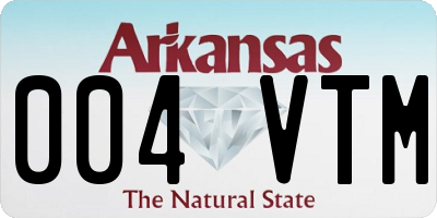 AR license plate 004VTM