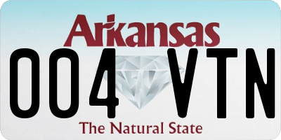 AR license plate 004VTN