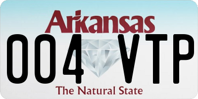 AR license plate 004VTP