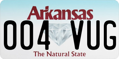 AR license plate 004VUG
