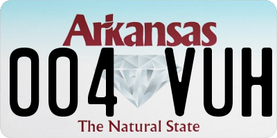AR license plate 004VUH