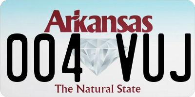 AR license plate 004VUJ