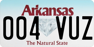 AR license plate 004VUZ
