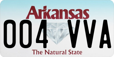 AR license plate 004VVA