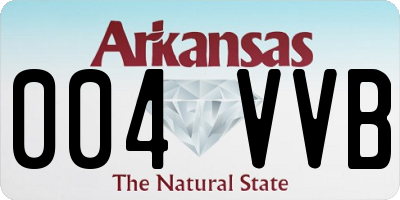 AR license plate 004VVB