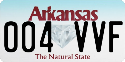 AR license plate 004VVF