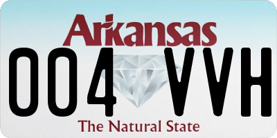 AR license plate 004VVH