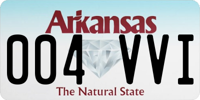 AR license plate 004VVI