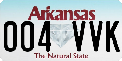 AR license plate 004VVK