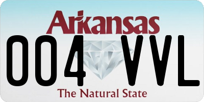 AR license plate 004VVL
