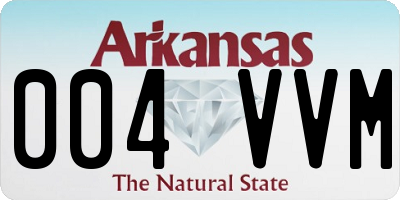 AR license plate 004VVM