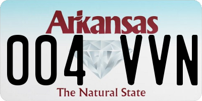 AR license plate 004VVN