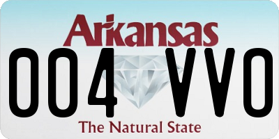 AR license plate 004VVO