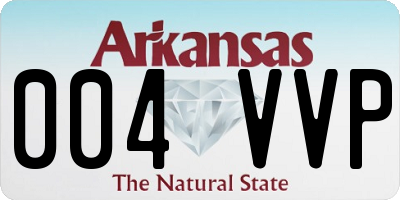 AR license plate 004VVP