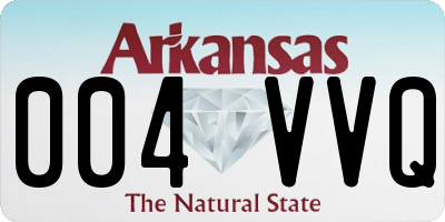 AR license plate 004VVQ