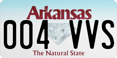 AR license plate 004VVS