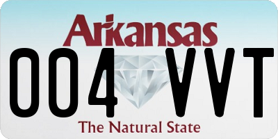 AR license plate 004VVT